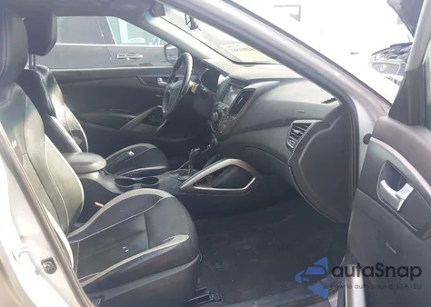 2013 Hyundai Veloster Turbo W/Black из США, поврежденный, VIN KMHTC6AE4DU157798